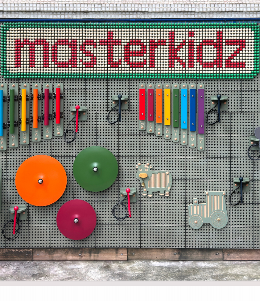 Outdoor STEM wall toys