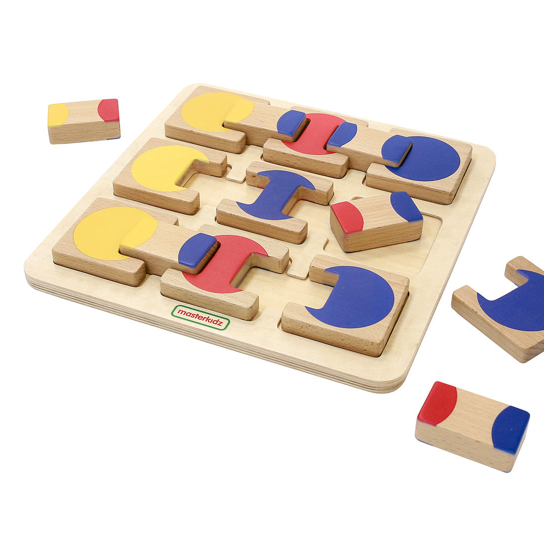 Wooden colour matching puzzle by Masterkidz to improve sensory skills
