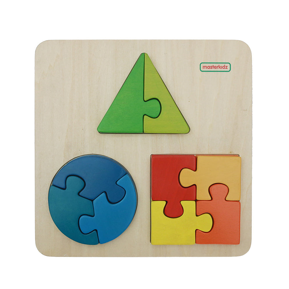 Self-Correcting Geometric Shapes Jigsaw Puzzle for Kids