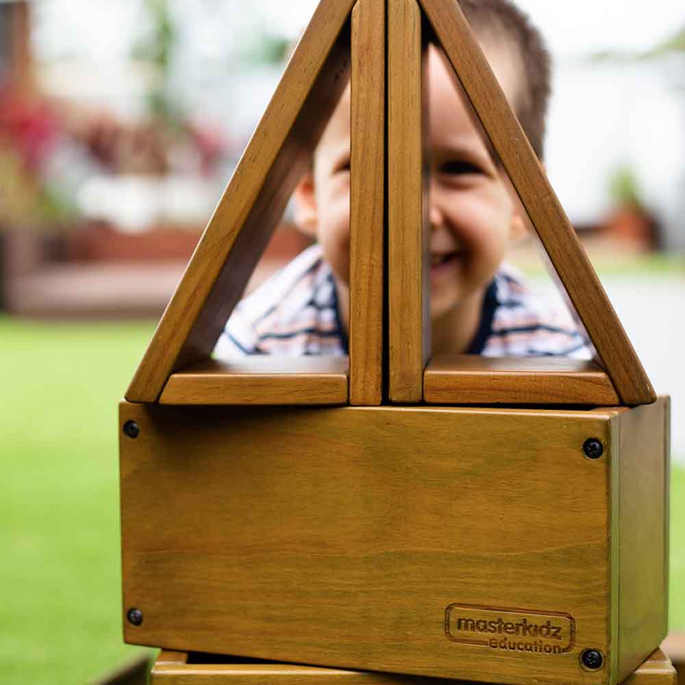 27-piece Masterkidz outdoor hollow block building set