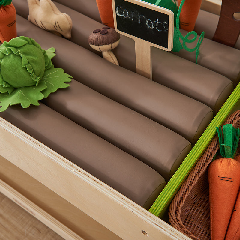 Trolley paired with other Happy Farm collection pieces in classroom setup.