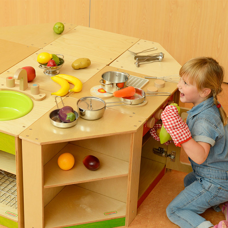 Cookware Set Pretend Play Stainless Steel 13 Piece