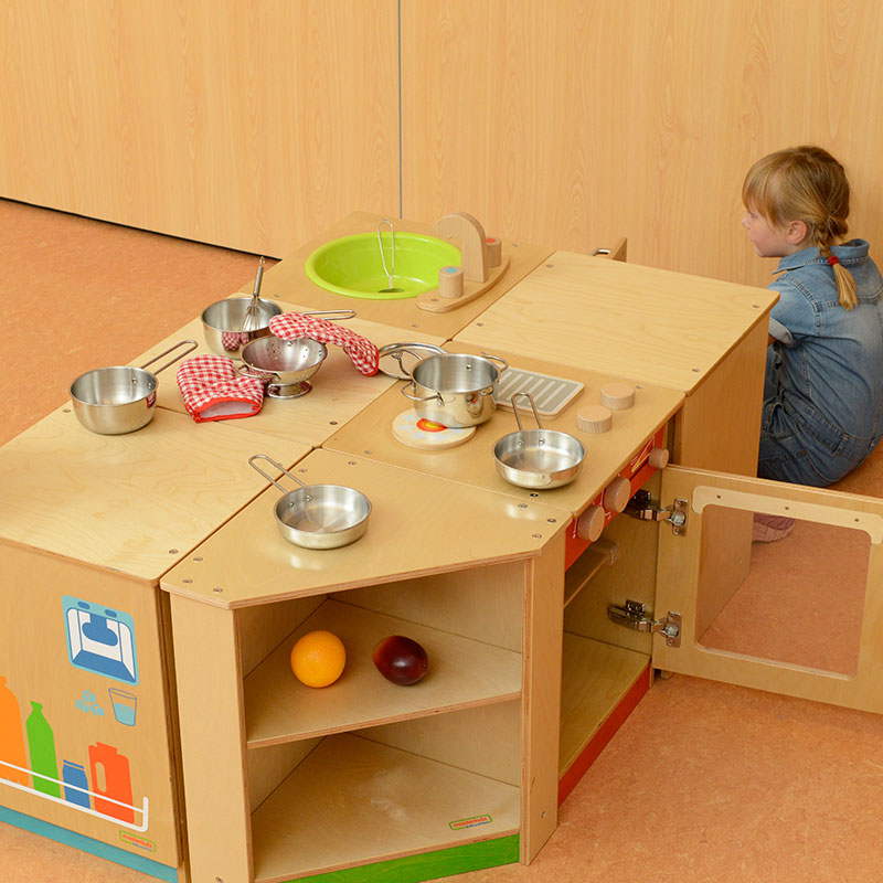 Cookware Set Pretend Play Stainless Steel 13 Piece