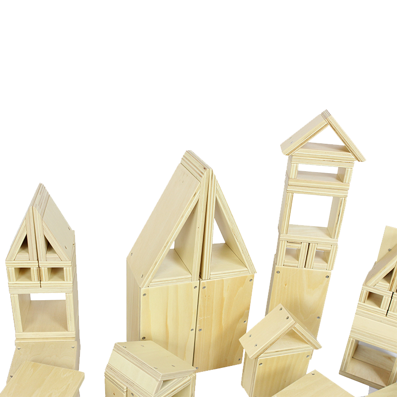 open-ended wooden construction toys for children