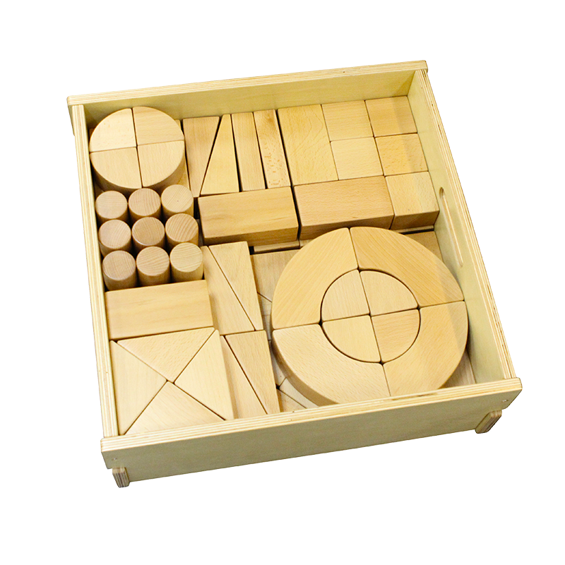 Montessori wooden block set