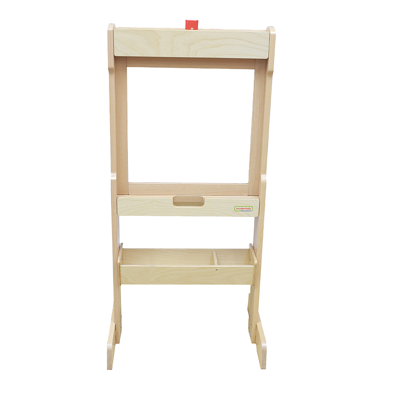 double-sided kids art easel with acrylic window