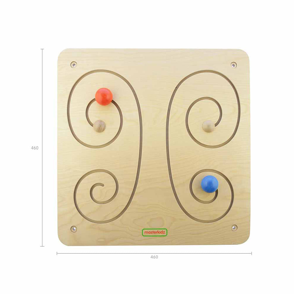 Butterfly maze board used on tabletop for group learning sessions.