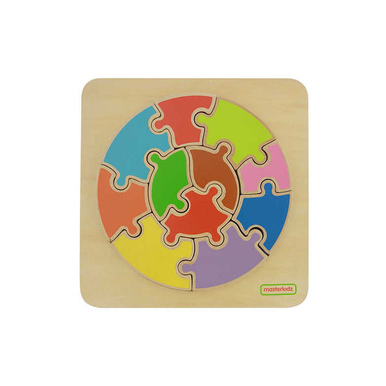 Masterkidz giant wooden jigsaw puzzle with large pieces.