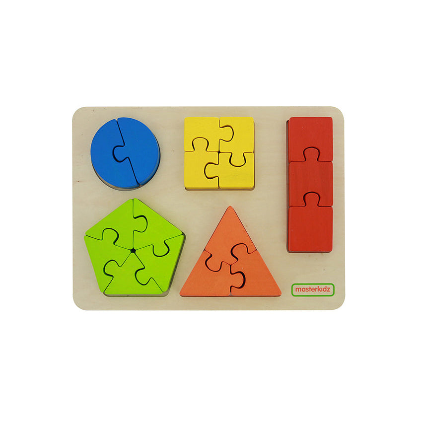 Masterkidz wooden shape learning jigsaw puzzle set.
