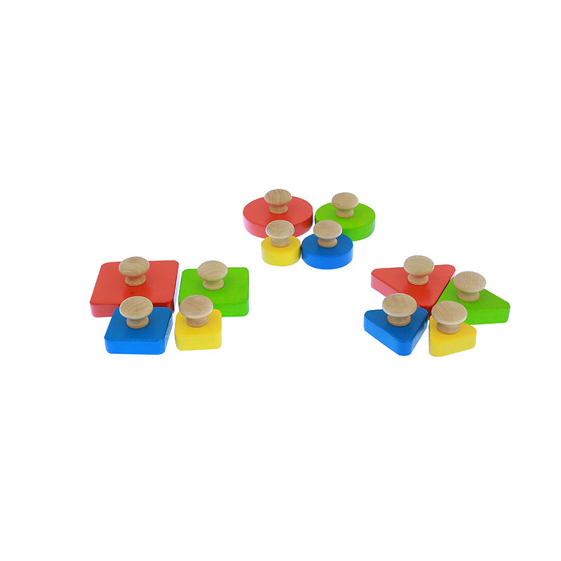 Peg Puzzle in Shape Size and Color Learning
