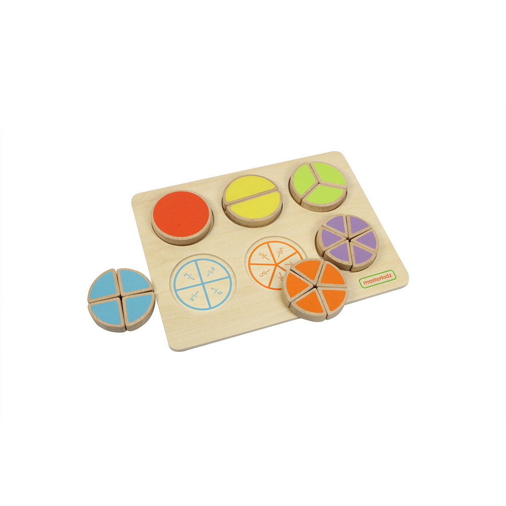 Montessori inspired fraction puzzle set for classrooms