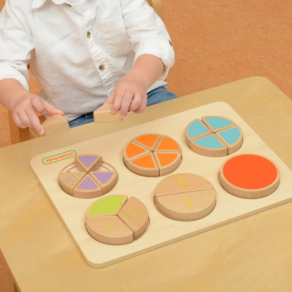 Hands-on fraction learning activity for preschool
