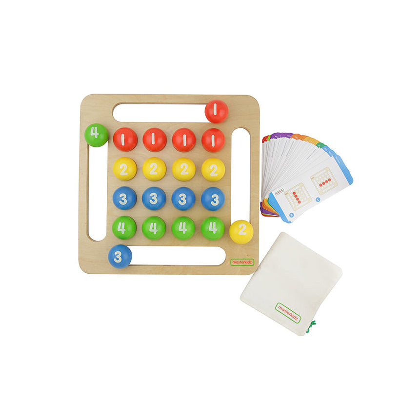 Masterkidz jumbo wooden ball game on classroom table