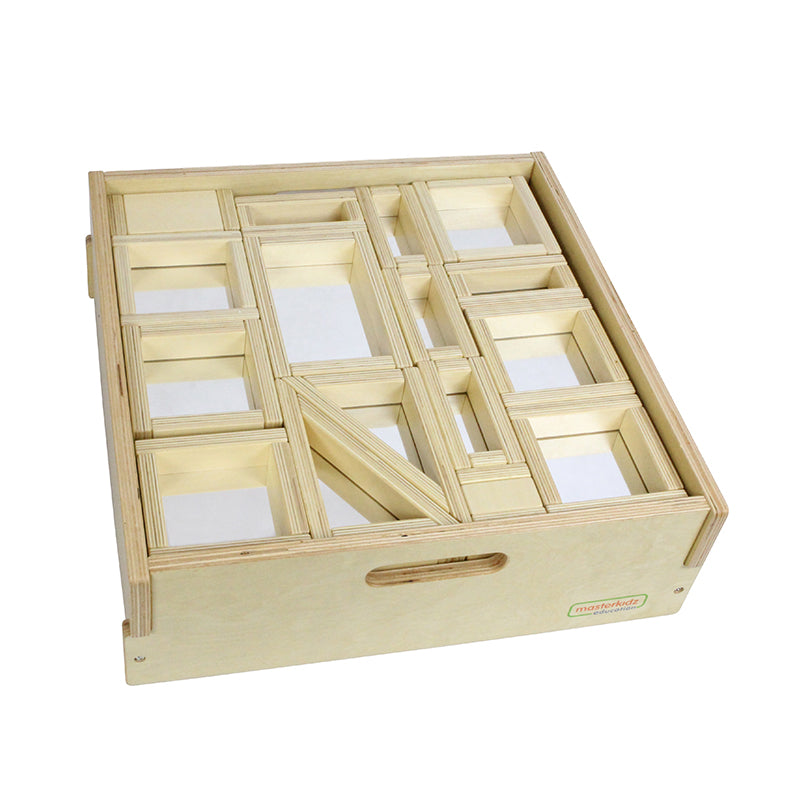Sensory play mirror blocks for early learning
