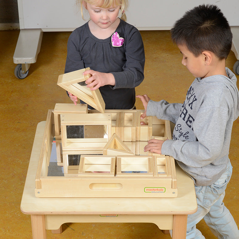 31-piece mirror block set for kids