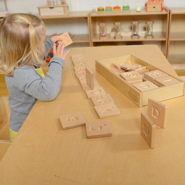 Tactile learning panels for early numeracy and alphabet skills