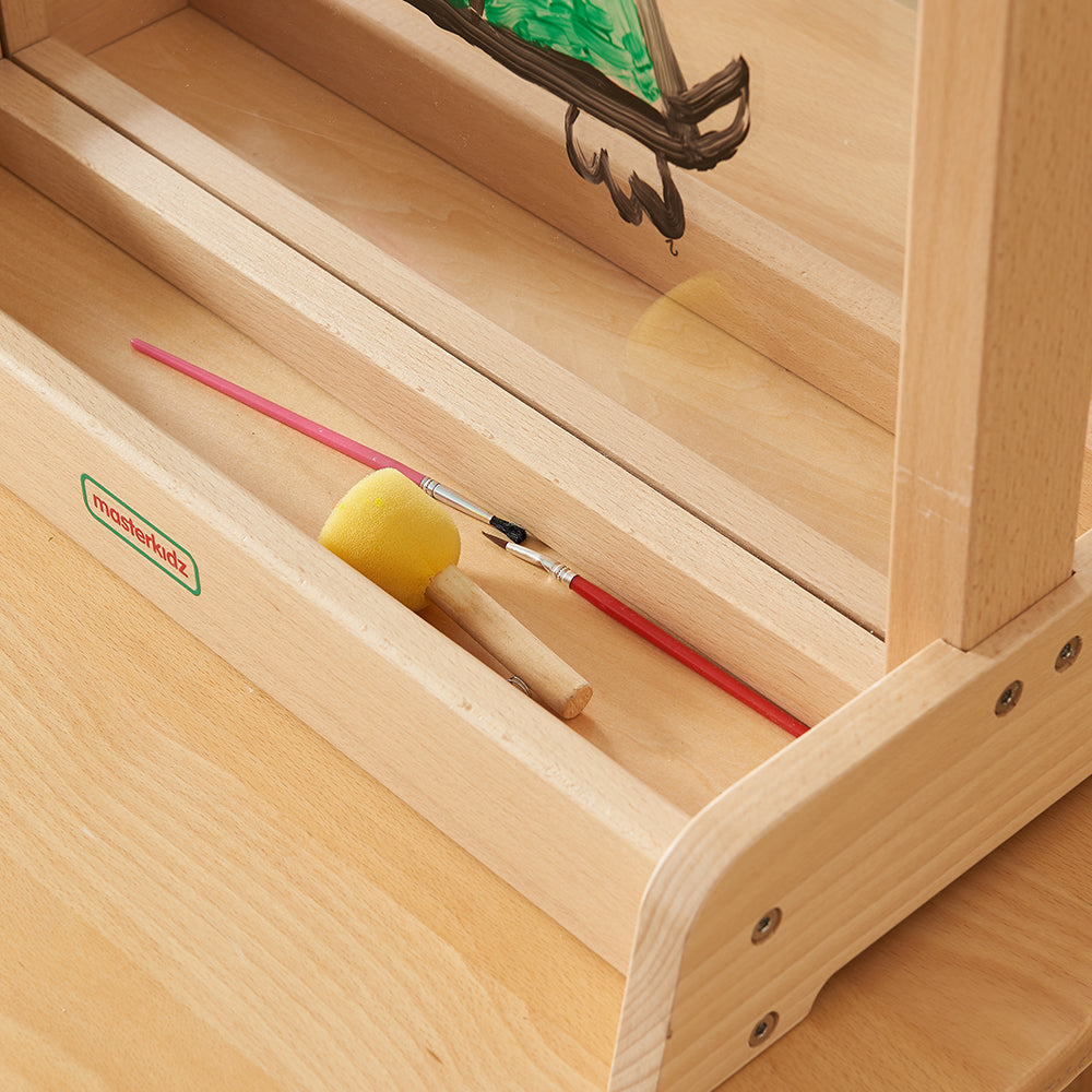 Clear acrylic painting surface for reusable art activities