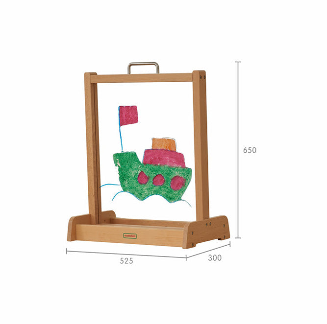 beech wood desktop painting window