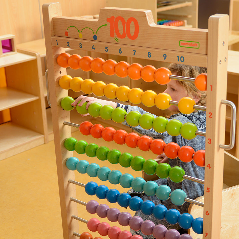 freestanding Montessori math manipulative for children