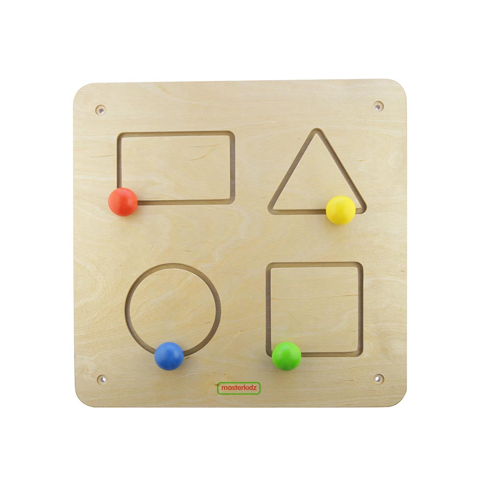 Fine motor skills sliding shape board for preschool