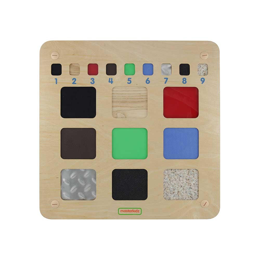 Masterkidz tactile training board wall element in classroom