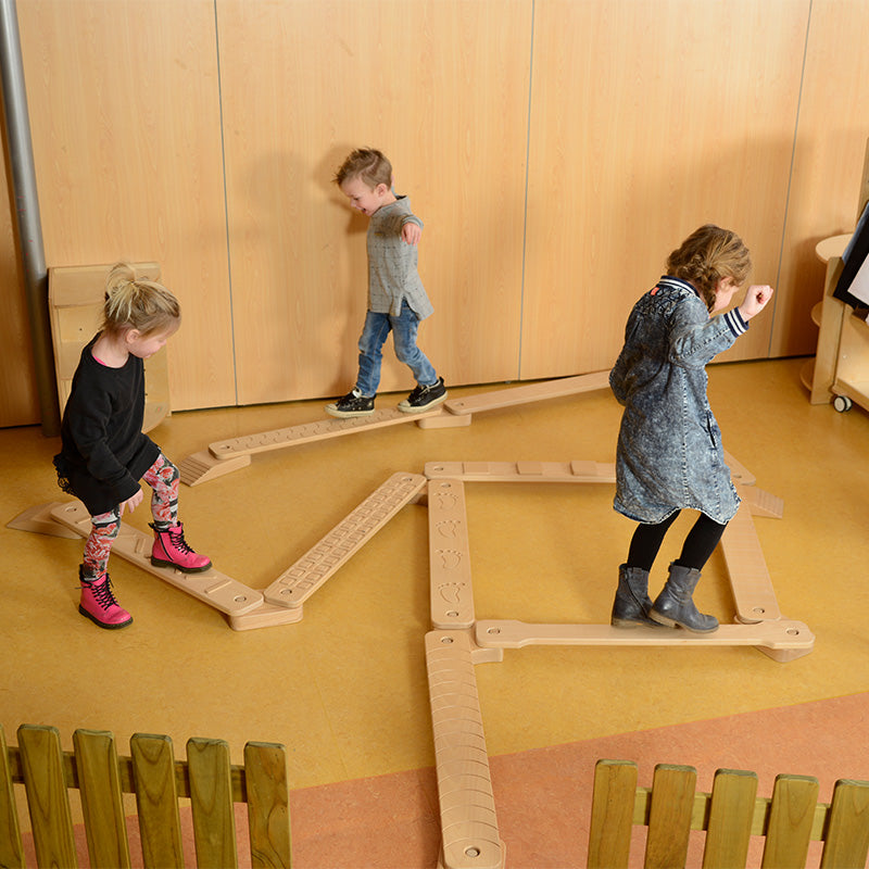 Masterkidz balance training bars system – solid wood physical development toy