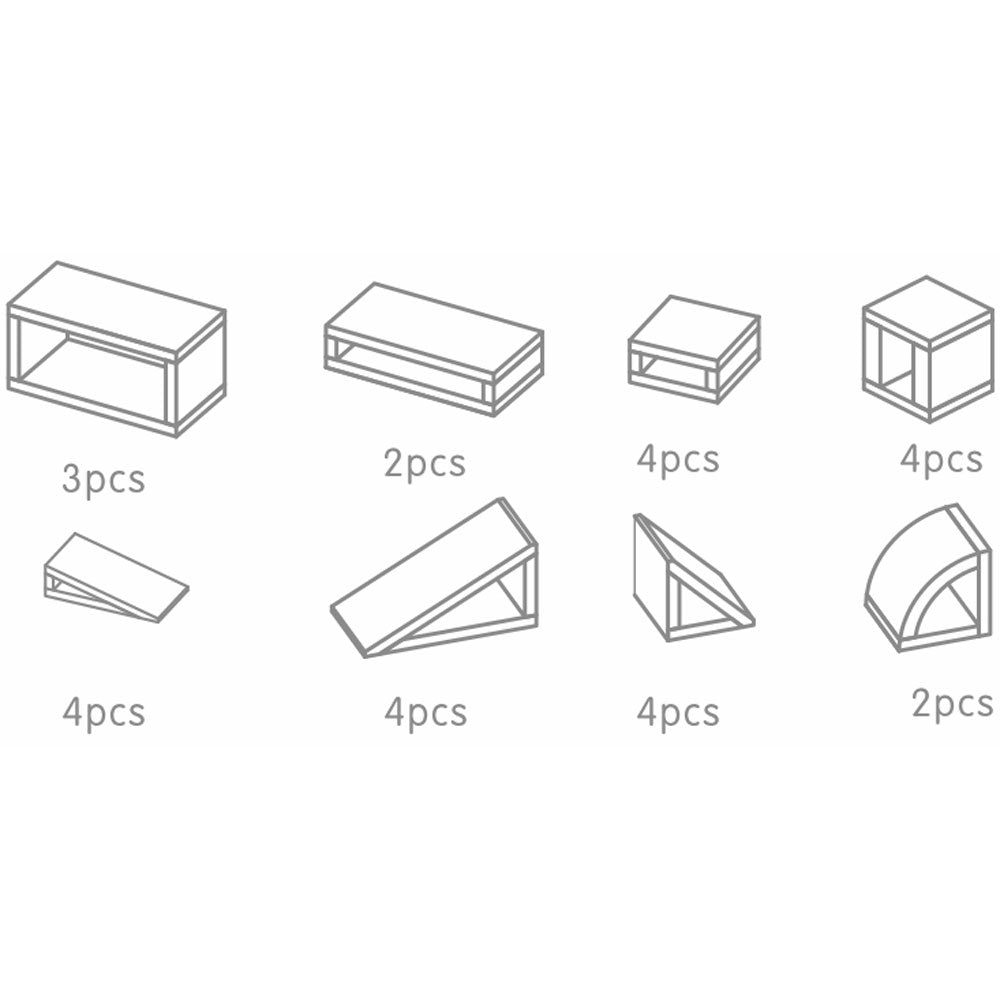 European pine outdoor wooden blocks for preschool playgrounds