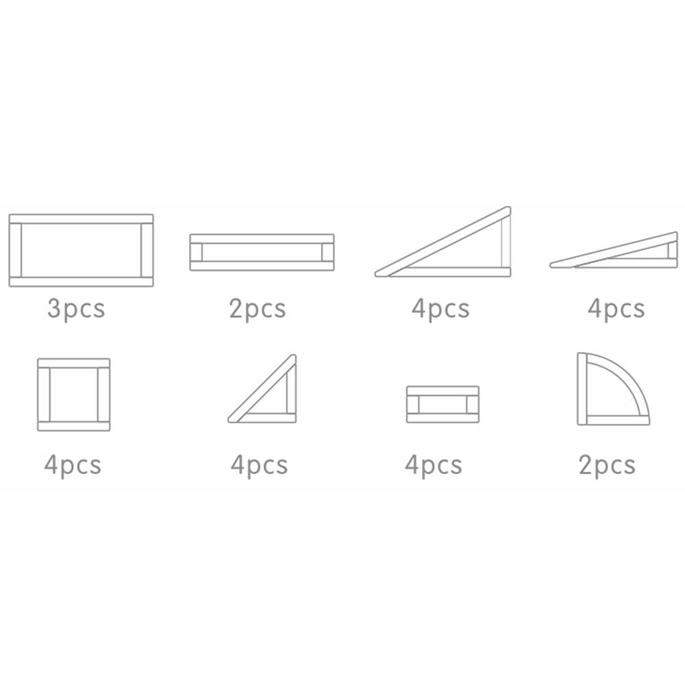 Outdoor Hollow Colour Block Set 27Pc