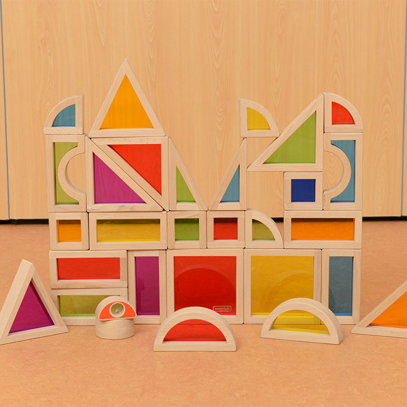 Colorful Wooden Block Set for Preschoolers