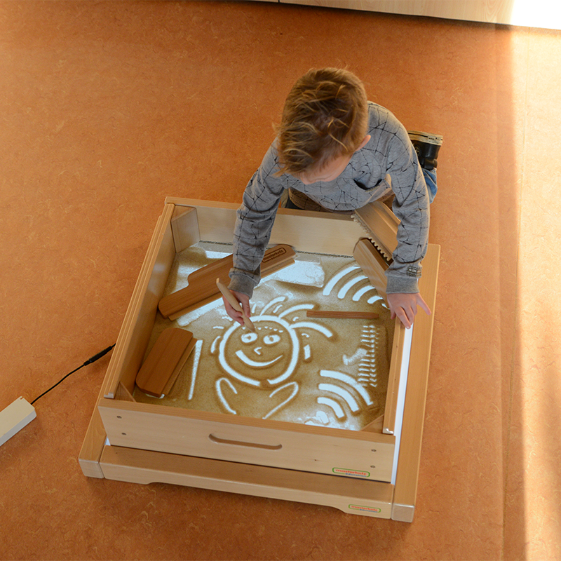 Hands-on STEM learning light box for creative play