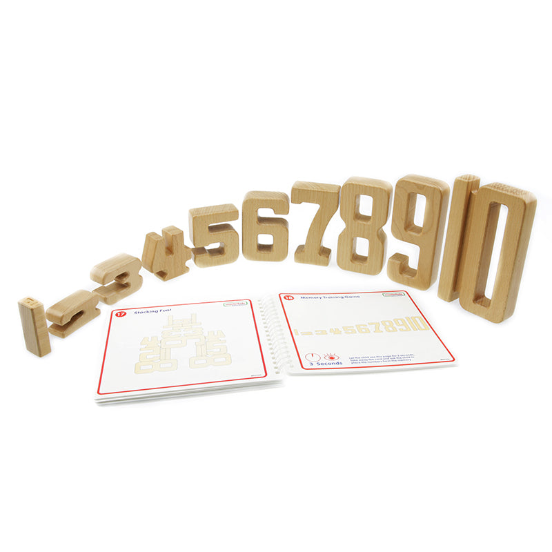 Tactile counting and number recognition set for nurseries