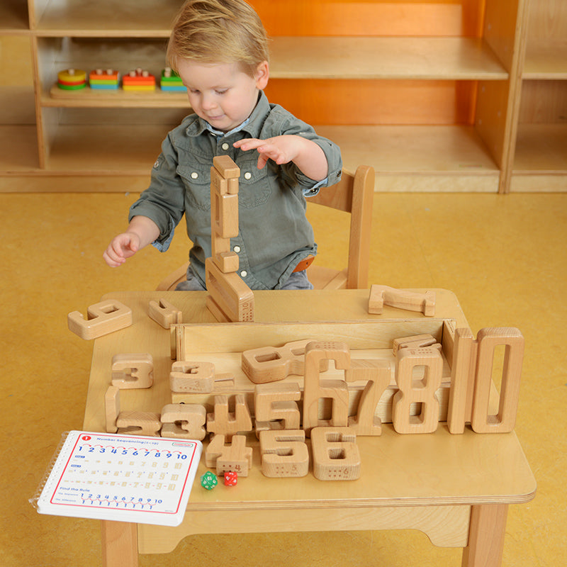 Visual and tactile number learning for preschool classrooms