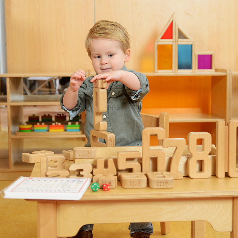 36-piece wooden number set for early maths learning