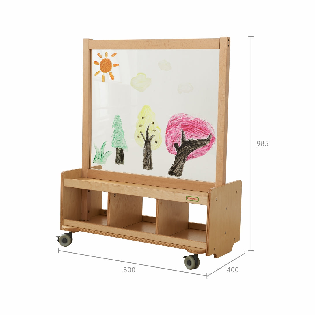 Mobile painting wall for kids