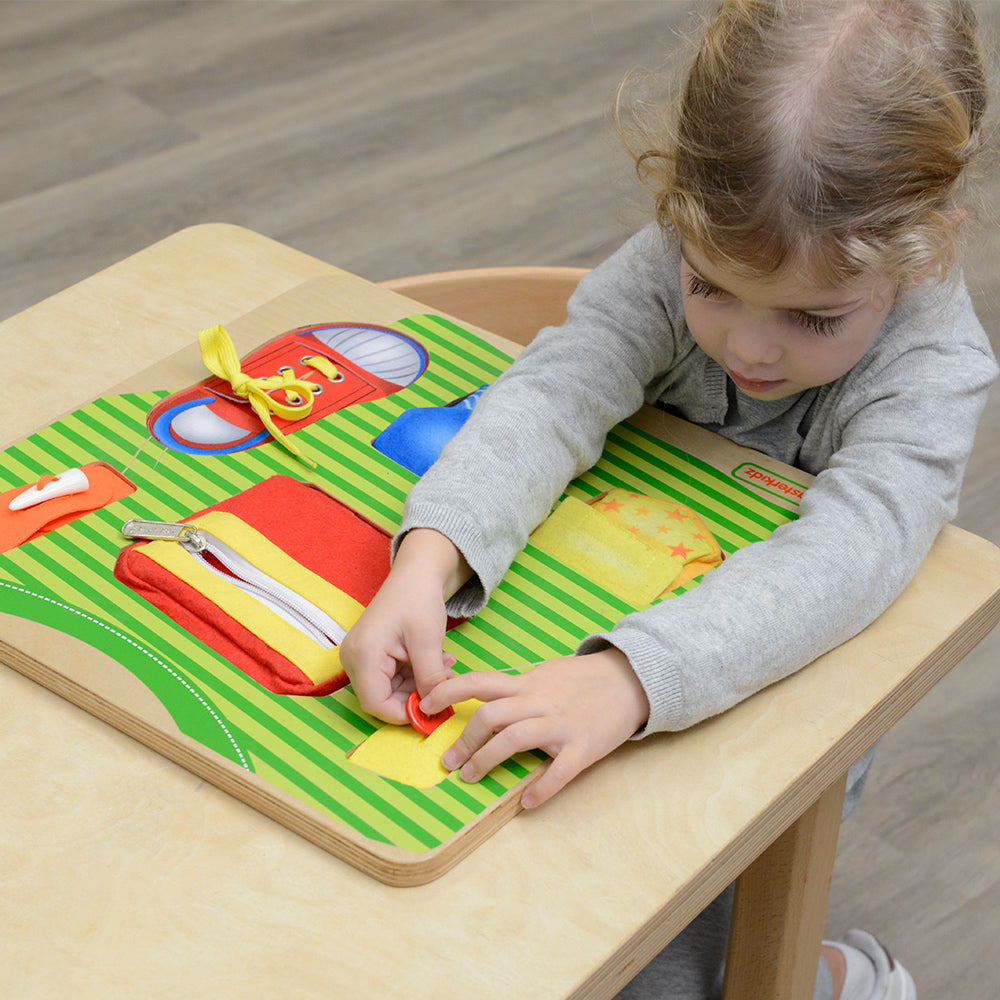 Hand-eye coordination training board for kindergarten classrooms