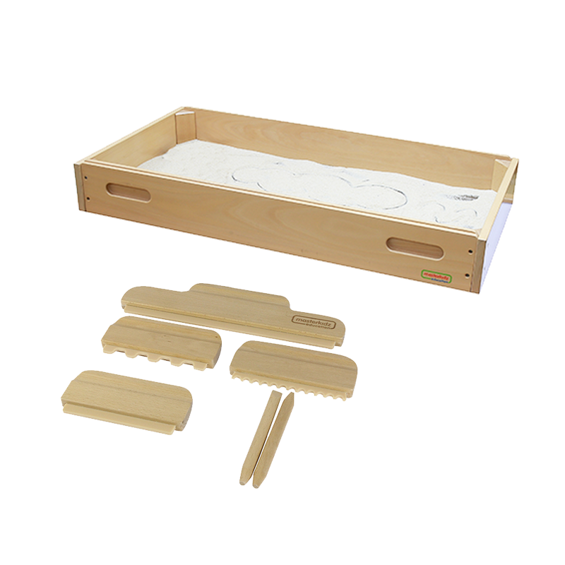 Montessori STEM educational sand tray for preschool