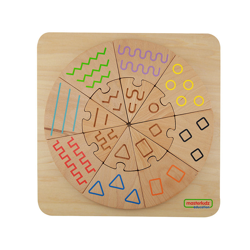 Masterkidz fine motor skill development color puzzle board