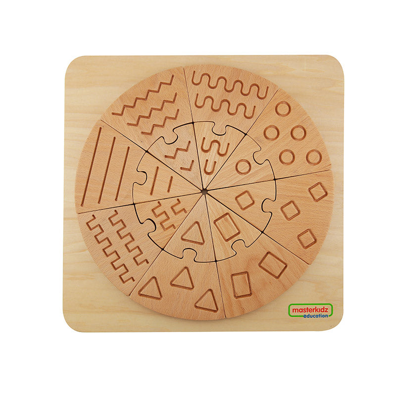 Wooden peg puzzle with easy-grip knobs by Masterkidz