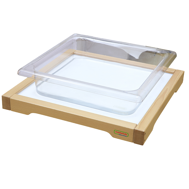 Masterkidz clear water tray for preschool sensory play