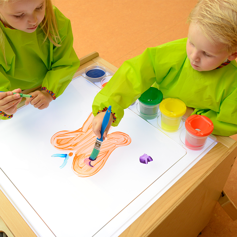 LED Light Box Compatible Painting Tray