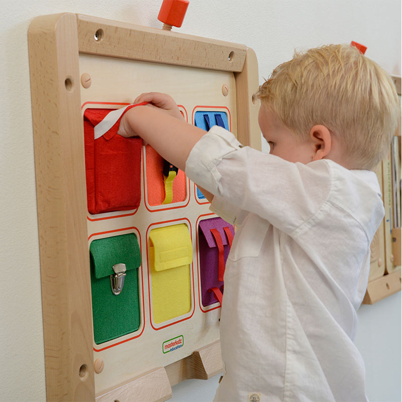 kids fastening practice board