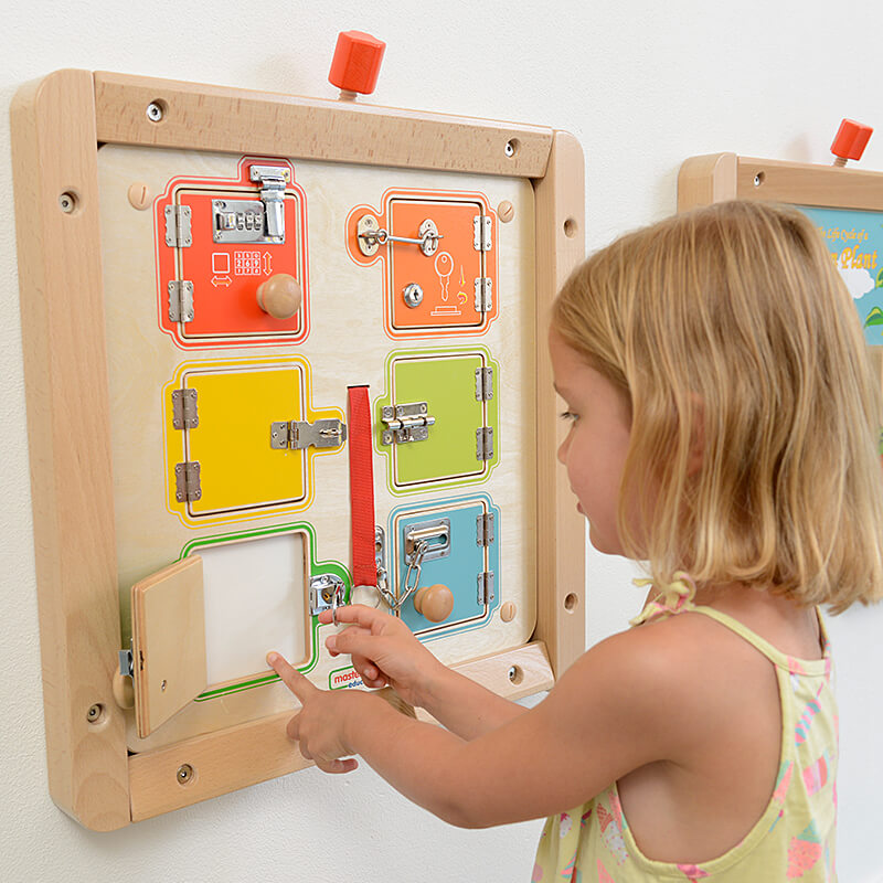 kids memory and sensory learning board