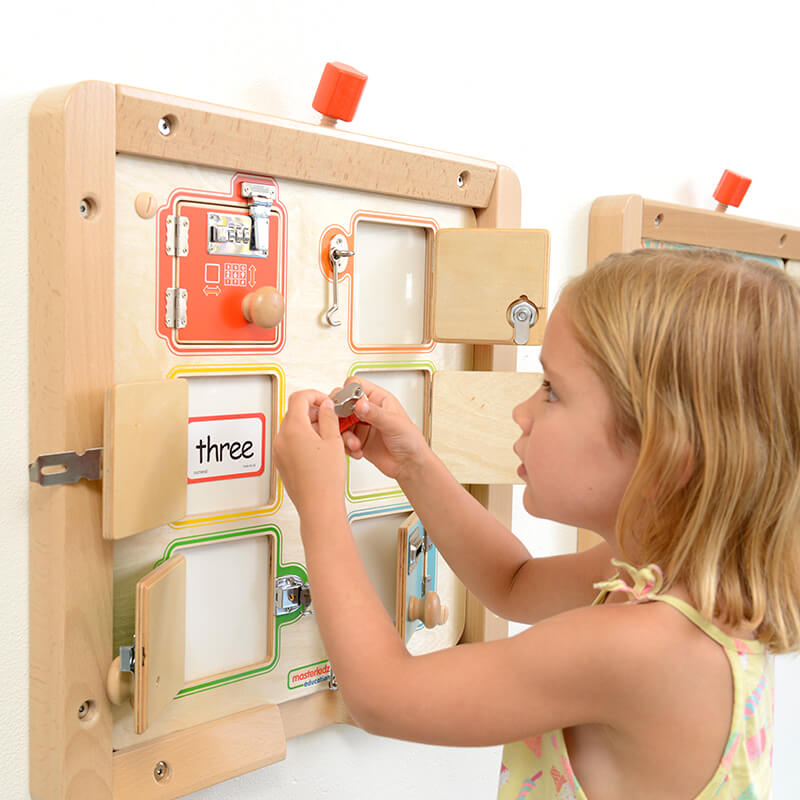 six locked doors with hidden picture cards