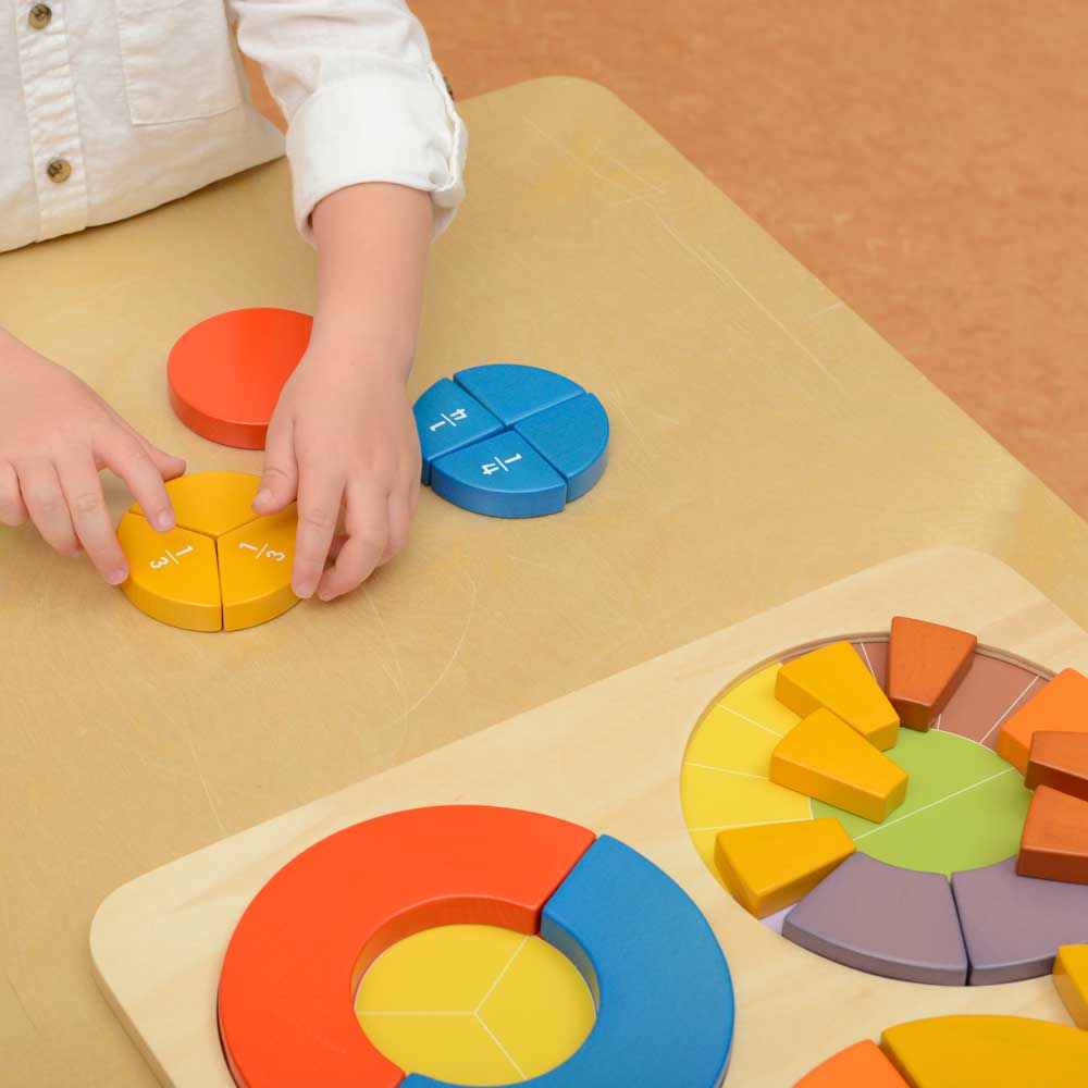 Creative maths wooden puzzle toy for early education