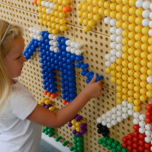 Mobile design with wheels for easy movement across learning spaces.