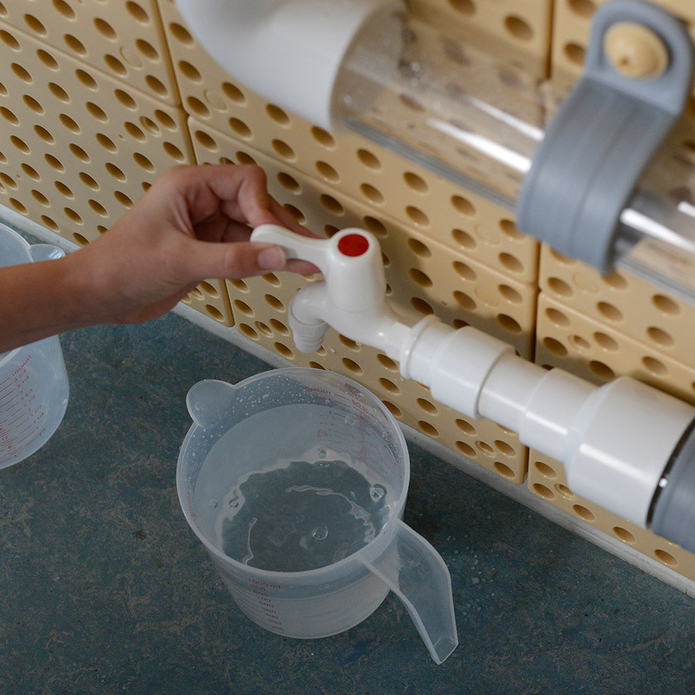 UV and water-resistant materials make it suitable for outdoor play.