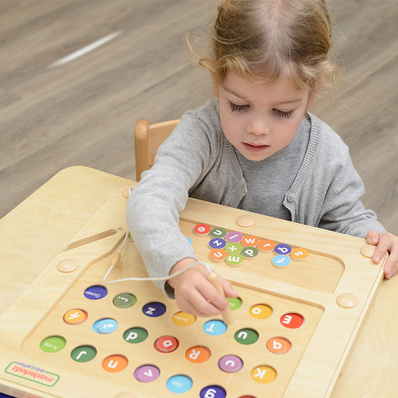 Magnetic alphabet learning board for kids