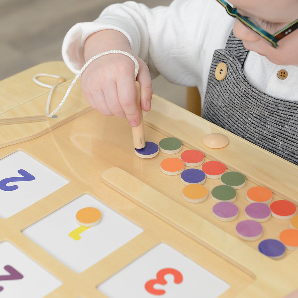Hands-on early learning math maze for nursery school