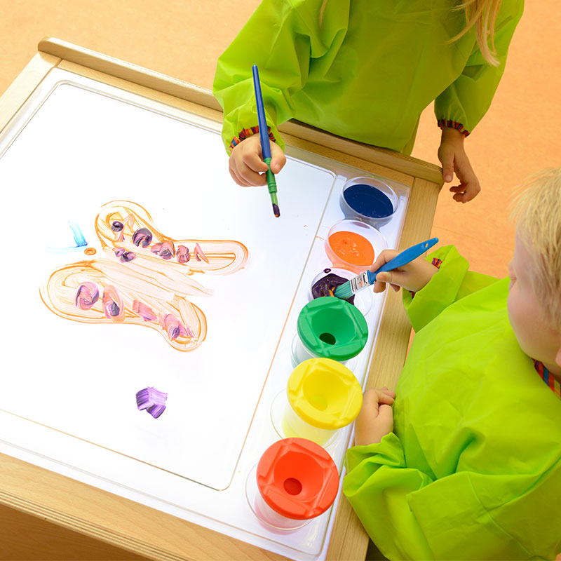 Montessori STEM LED light panel for preschool classrooms