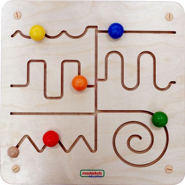 Waves & Line Sliding Maze Wall Element